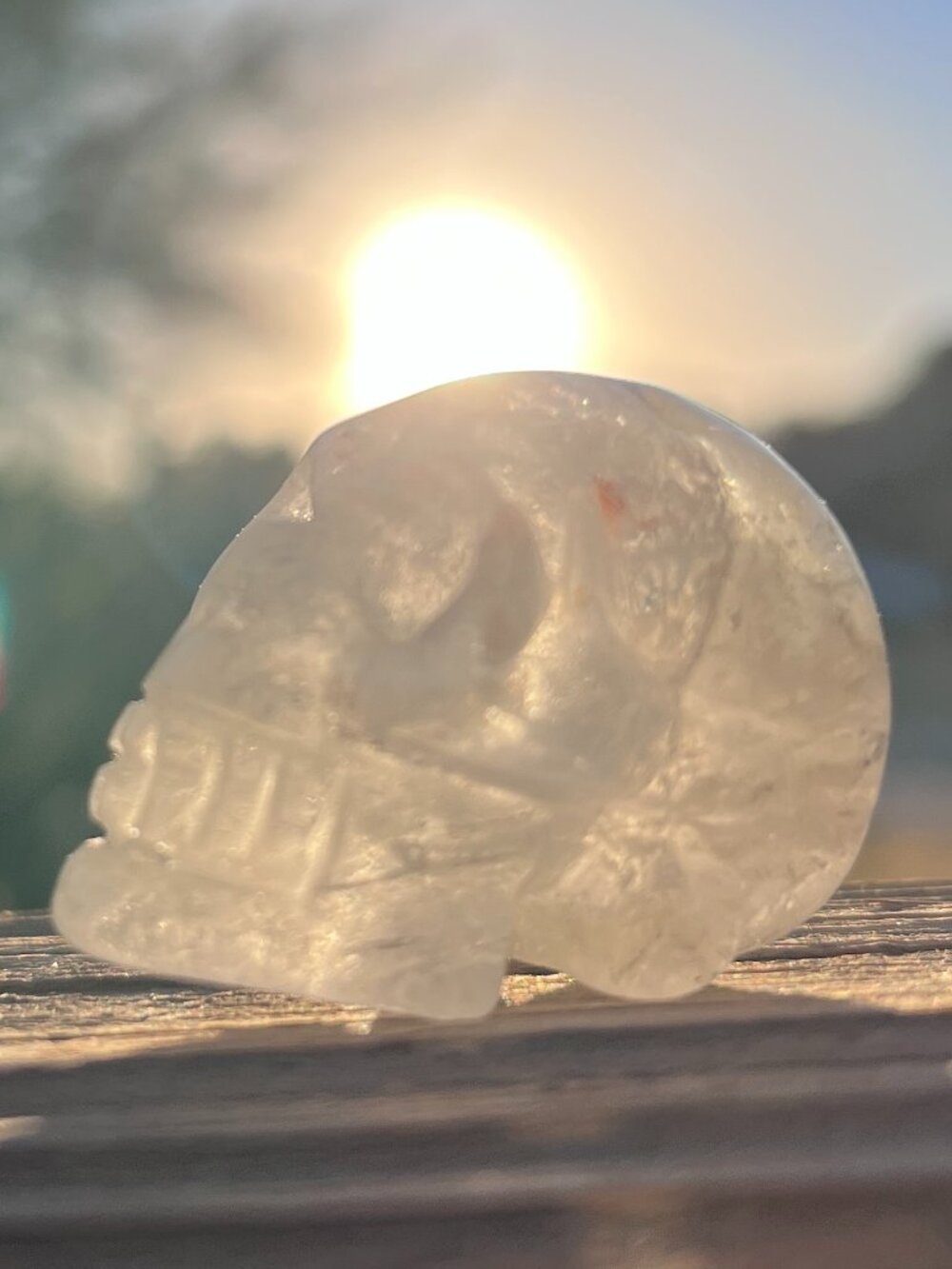 Clear Quartz Crystal Skull
